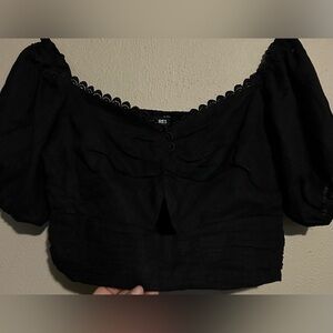 Lace Detailed Crop Top